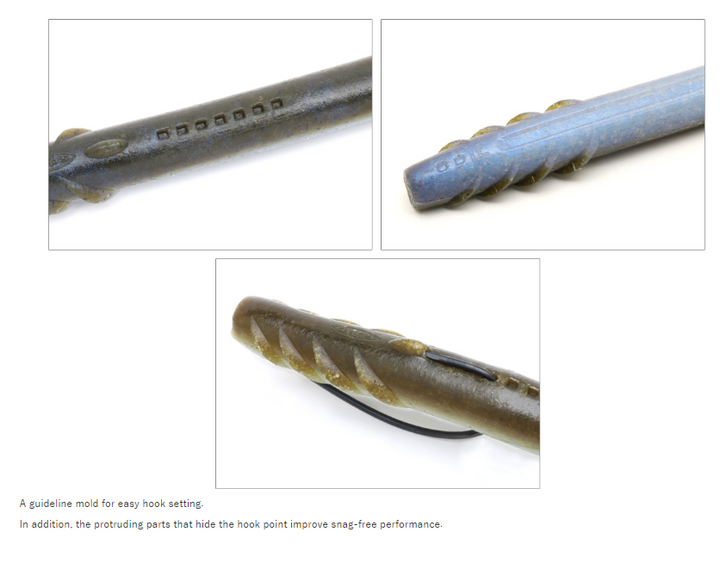Deps SLENDER SCAT Soft Baits - #12 Green Pumpkin / 5 in - 5pk-#153 Green Pumpkin Blue Glitter / 5 in - 5pk-#144 Gori / 5 in - 5pk-#28 Scuppernong / 5 in - 5pk-#52 Green Pumpkin Chartreuse / 5 in - 5pk-#143 Mimizu / 5 in - 5pk-#71 Green Pumpkin Blue Flake / 5 in - 5pk-#22 Golden Shiner / 5 in - 5pk - Carolina Fishing Tackle LLC