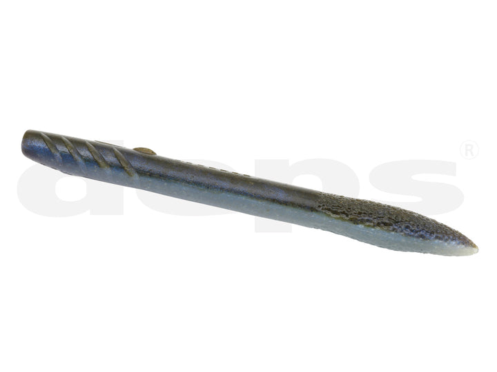 Deps SLENDER SCAT Soft Baits - #12 Green Pumpkin / 5 in - 5pk-#153 Green Pumpkin Blue Glitter / 5 in - 5pk-#144 Gori / 5 in - 5pk-#28 Scuppernong / 5 in - 5pk-#52 Green Pumpkin Chartreuse / 5 in - 5pk-#143 Mimizu / 5 in - 5pk-#71 Green Pumpkin Blue Flake / 5 in - 5pk-#22 Golden Shiner / 5 in - 5pk - Carolina Fishing Tackle LLC