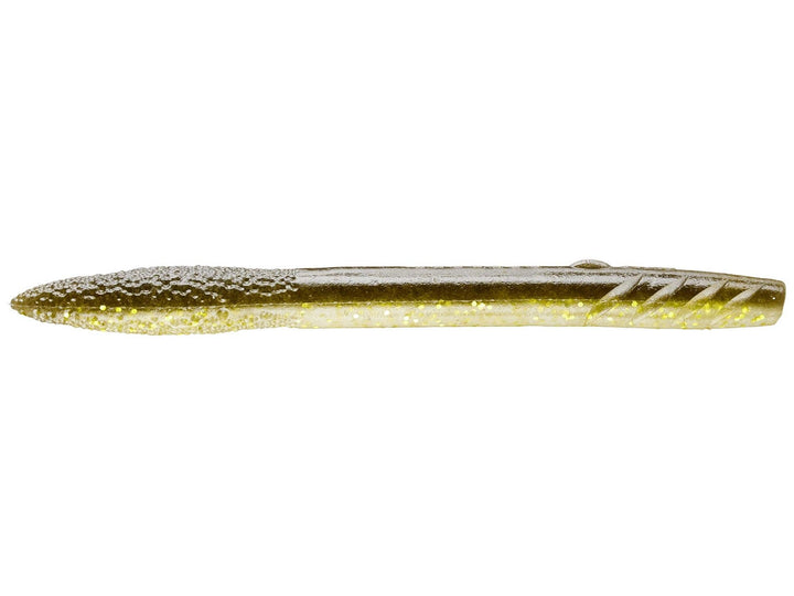 Deps SLENDER SCAT Soft Baits - #12 Green Pumpkin / 5 in - 5pk-#153 Green Pumpkin Blue Glitter / 5 in - 5pk-#144 Gori / 5 in - 5pk-#28 Scuppernong / 5 in - 5pk-#52 Green Pumpkin Chartreuse / 5 in - 5pk-#143 Mimizu / 5 in - 5pk-#71 Green Pumpkin Blue Flake / 5 in - 5pk-#22 Golden Shiner / 5 in - 5pk - Carolina Fishing Tackle LLC