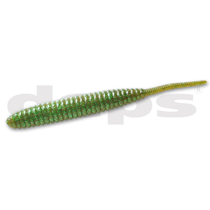 Deps 5” DEATHADDER Worm 8pk - #11 Watermelon / Blue Flake-#13 Cinnamon / Green Flake-#14 Root Beer/Green Flakes-#15 Clear Pepper / Red Flake-#19 Dead Shad-#23 Blue Glitter / Red Glitter-#24 Smoke Pepper / Blue & Gold Flake-#09 Pearl White/Silver Flake-#10 Natural Pro Blue-#12 Green Pumpkin - Carolina Fishing Tackle LLC