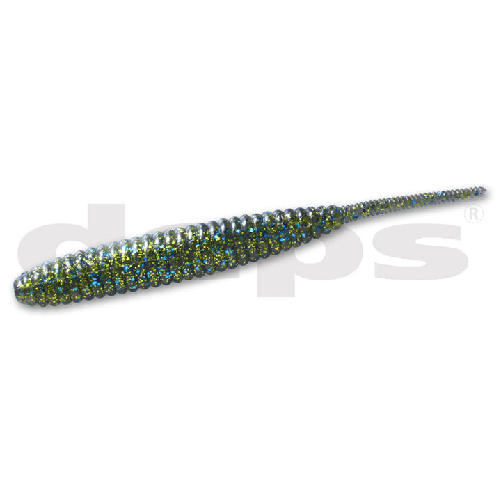 Deps 5” DEATHADDER Worm 8pk - #11 Watermelon / Blue Flake-#13 Cinnamon / Green Flake-#14 Root Beer/Green Flakes-#15 Clear Pepper / Red Flake-#19 Dead Shad-#23 Blue Glitter / Red Glitter-#24 Smoke Pepper / Blue & Gold Flake-#09 Pearl White/Silver Flake-#10 Natural Pro Blue-#12 Green Pumpkin - Carolina Fishing Tackle LLC