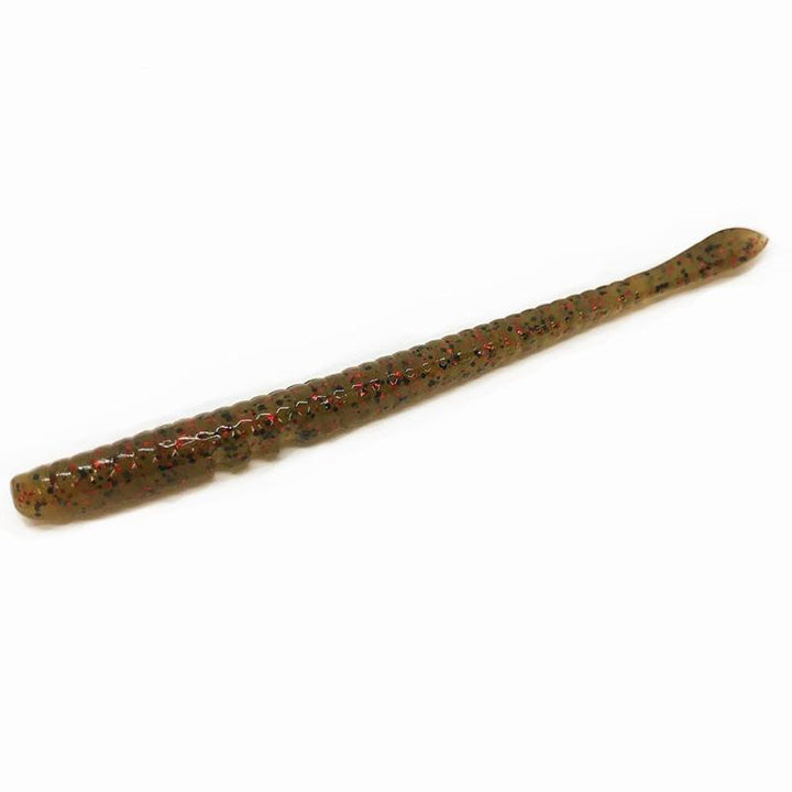 DSTYLE Torquee Straight 3.8" Worm 10pk - #DC005 Light Smoke-#DC044 Green Pumpkin MOEBI - Carolina Fishing Tackle LLC