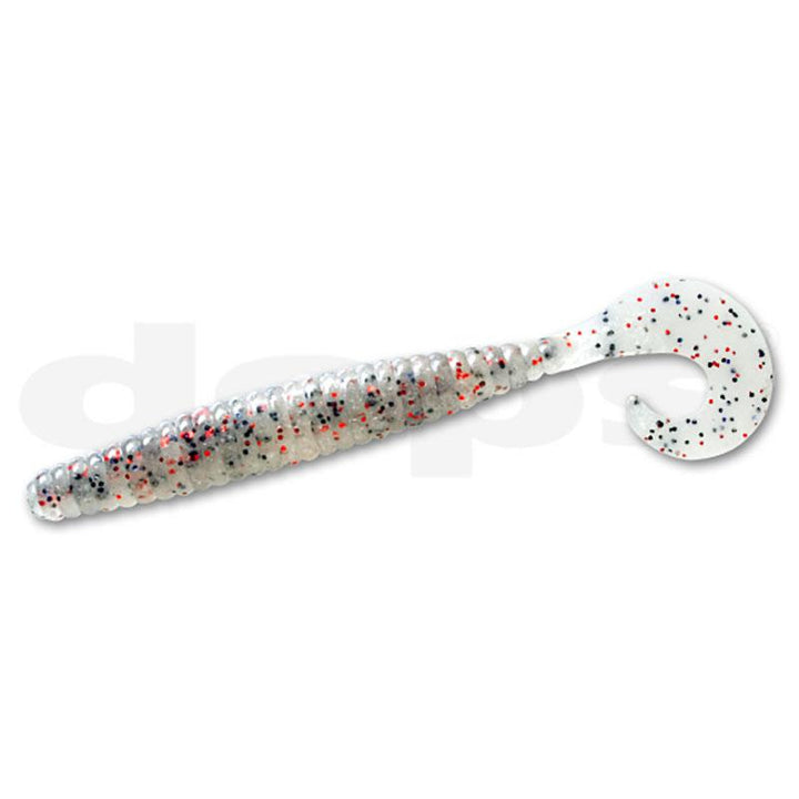 Deps 4” DEATHADDER Grub (8pk) - #13 Cinnamon/Green Flake-#15 Clear Pepper/Red Flake - Carolina Fishing Tackle LLC
