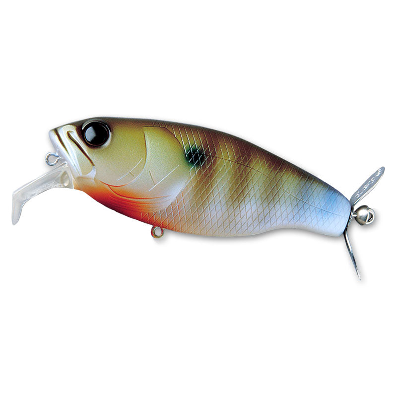 Deps Buzzjet Wake Bait - #08 Pond Frog-#18 Real Blue Gill-#19 Real Largemouth-#79 Bone Shad - Carolina Fishing Tackle LLC