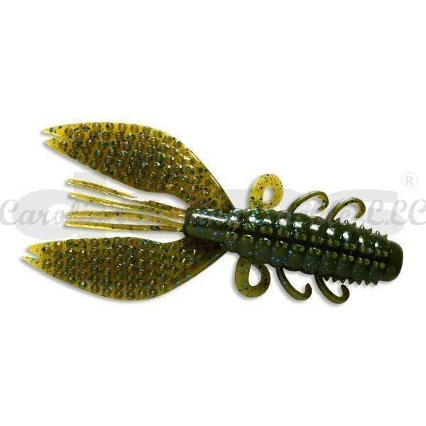 Deps Spiny Craw 4” Creature Bait 8pk - #23 Blue Glitter/Red Glitter-#58 Clear Rose Pepper - Carolina Fishing Tackle LLC