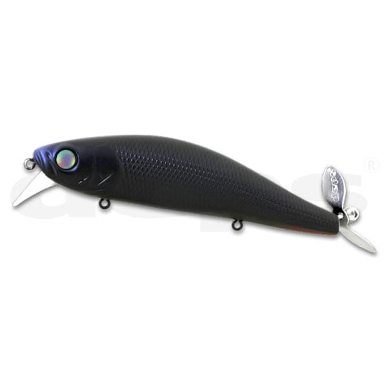 Deps Spiral Minnow Wake Bait - #16 Jet Black-#76 Chartreuse Sexy Shad - Carolina Fishing Tackle LLC