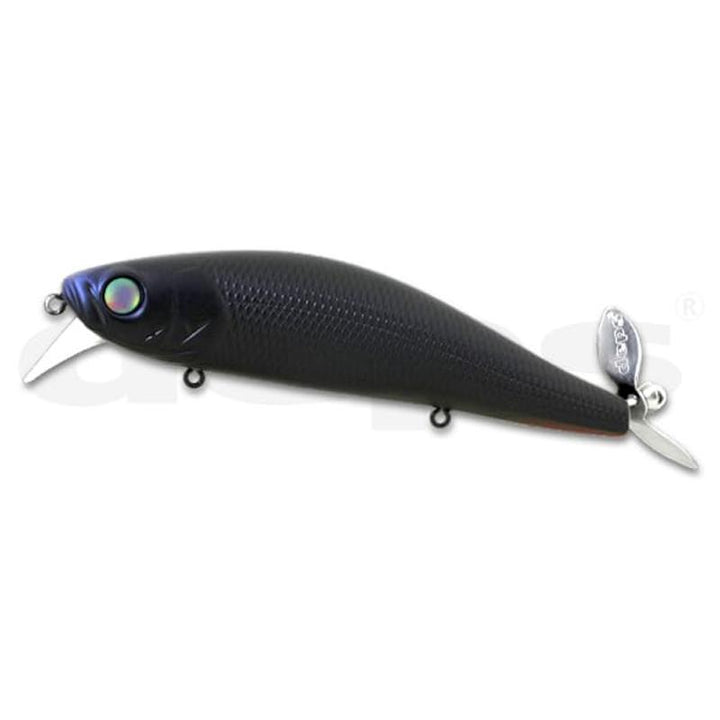 Deps Spiral Minnow Wake Bait - #16 Jet Black-#76 Chartreuse Sexy Shad - Carolina Fishing Tackle LLC