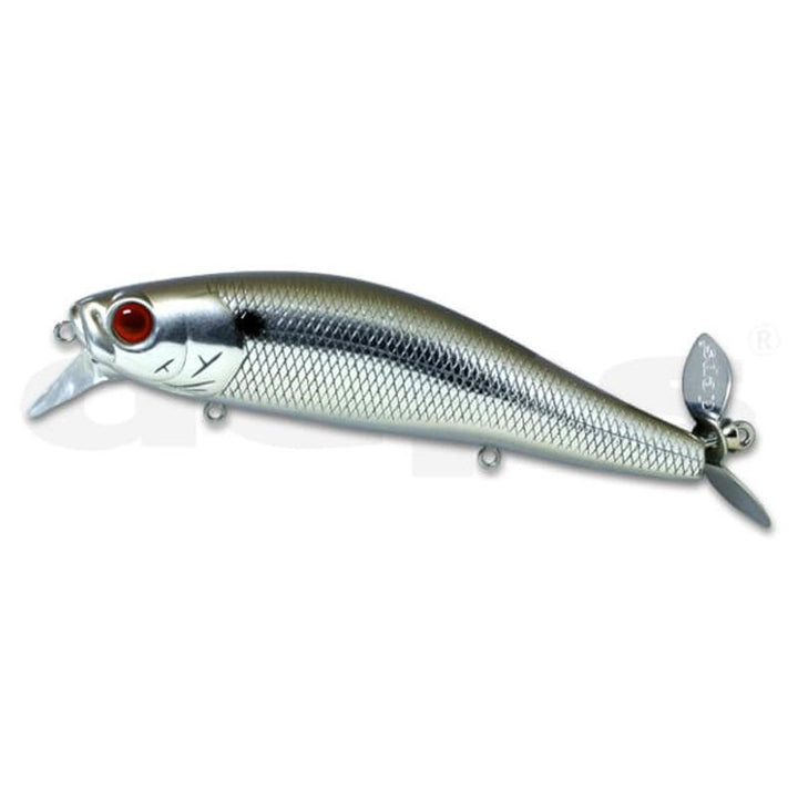 Deps Spiral Minnow Wake Bait - #16 Jet Black-#76 Chartreuse Sexy Shad - Carolina Fishing Tackle LLC