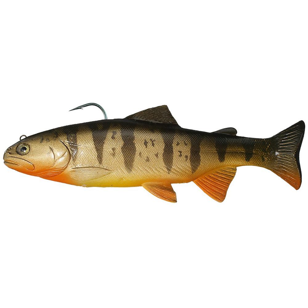 Huddleston 8" Trout (Top-Hook) Swimbait - Golden Shiner / ROF-12-Hitch / ROF-5-Shasta Trout / ROF-5-Yellow Perch / ROF-5-Yellow Perch / ROF-12 - Carolina Fishing Tackle LLC