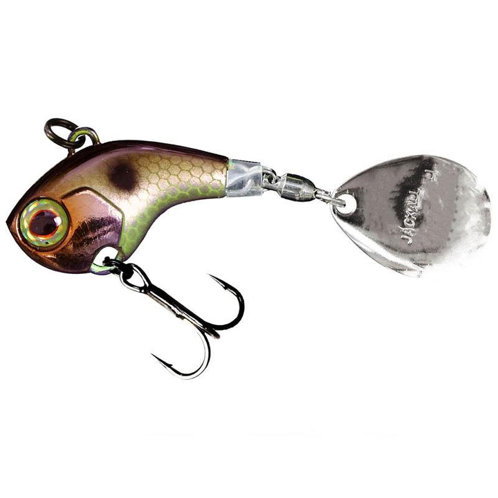 Jackall Deracoup Tail Spinner - HL Black & Gold / 1 oz-HL Lime Gold / 1 oz-HL Red Tiger / 3/4 oz-HL Red Tiger / 1 oz - Carolina Fishing Tackle LLC