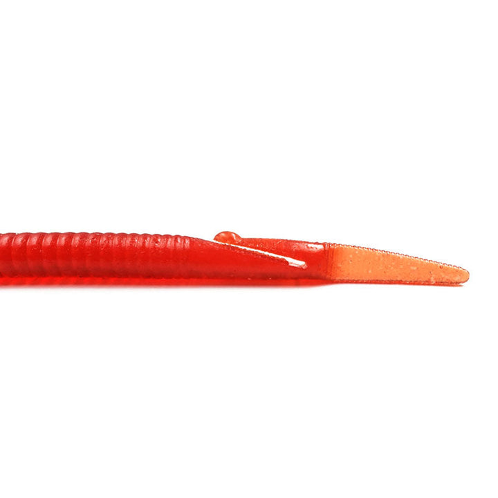 KAESU 5.7” Kirikake Worm 8pk - #01 Night Crawler-#02 Freshwater Prawn-#03 Scuppernong-#05 Clear Red-#07 Purple Weenie-#08 Cinnamon Blue Flake-#09 Candy Shrimp-#10 Electric Shad - Carolina Fishing Tackle LLC