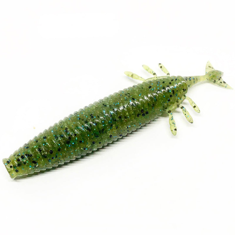 Obasslive 3.7” I.F Anker Creature Bait 6pk - #04 Scuppernong-#07 Pro Blue Grass Shad - Carolina Fishing Tackle LLC