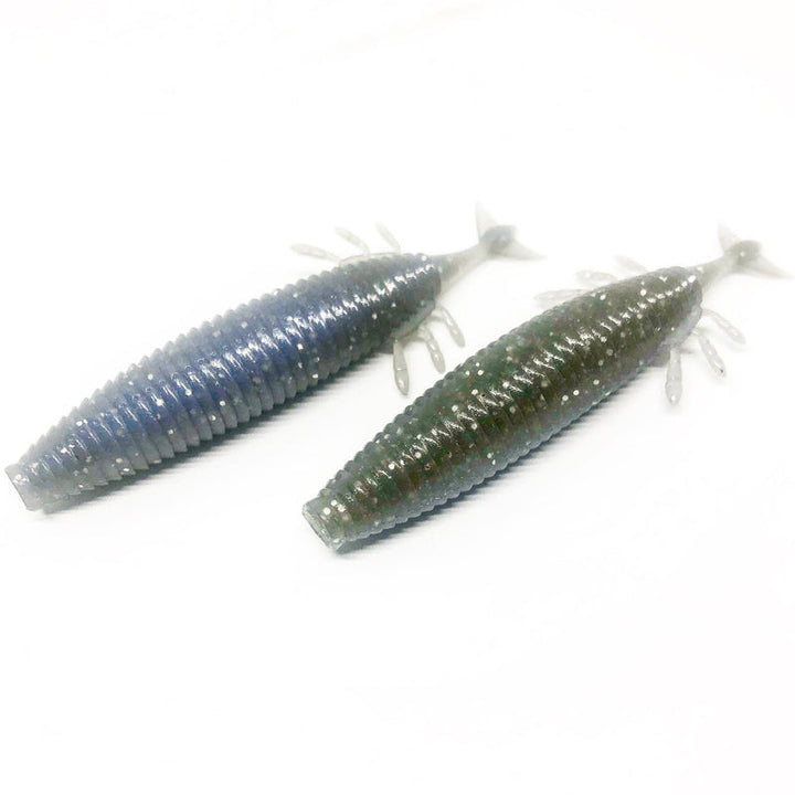 Obasslive 3.7” I.F Anker Creature Bait 6pk - #04 Scuppernong-#07 Pro Blue Grass Shad - Carolina Fishing Tackle LLC