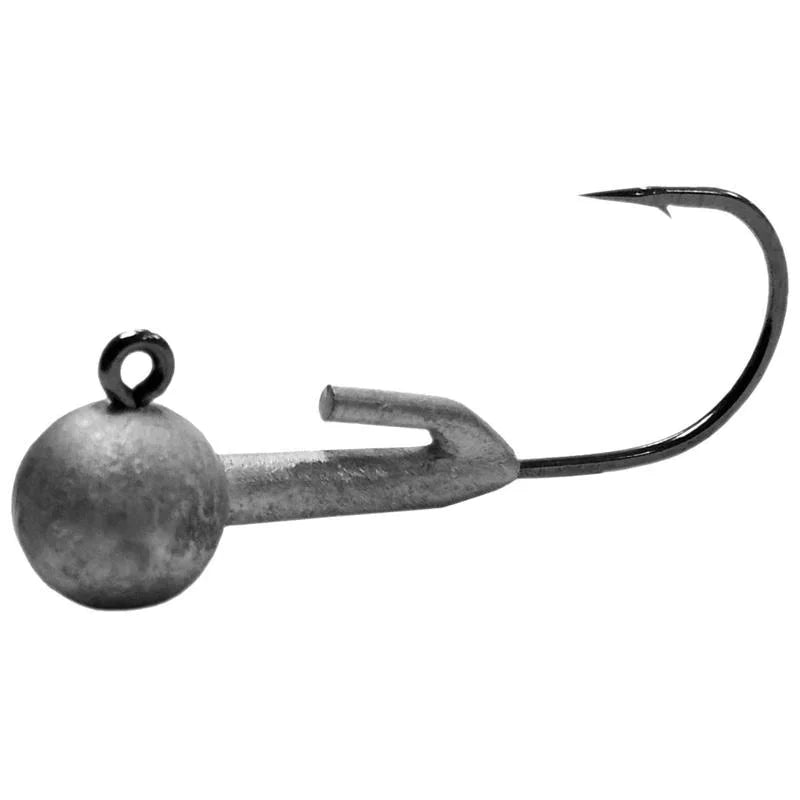 Owner Round Head Lock Down Jig Head 5pk - 1/16 oz #2/0-1/8 oz #2/0-3/16 oz #2/0-1/4 oz #3/0-3/8 oz #3/0 - Carolina Fishing Tackle LLC
