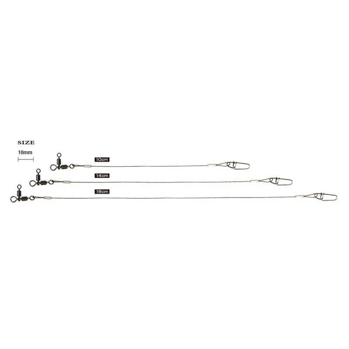 RYUGI Hooks Wire Caro Swivel 2pk - 10cm-14cm-18cm - Carolina Fishing Tackle LLC