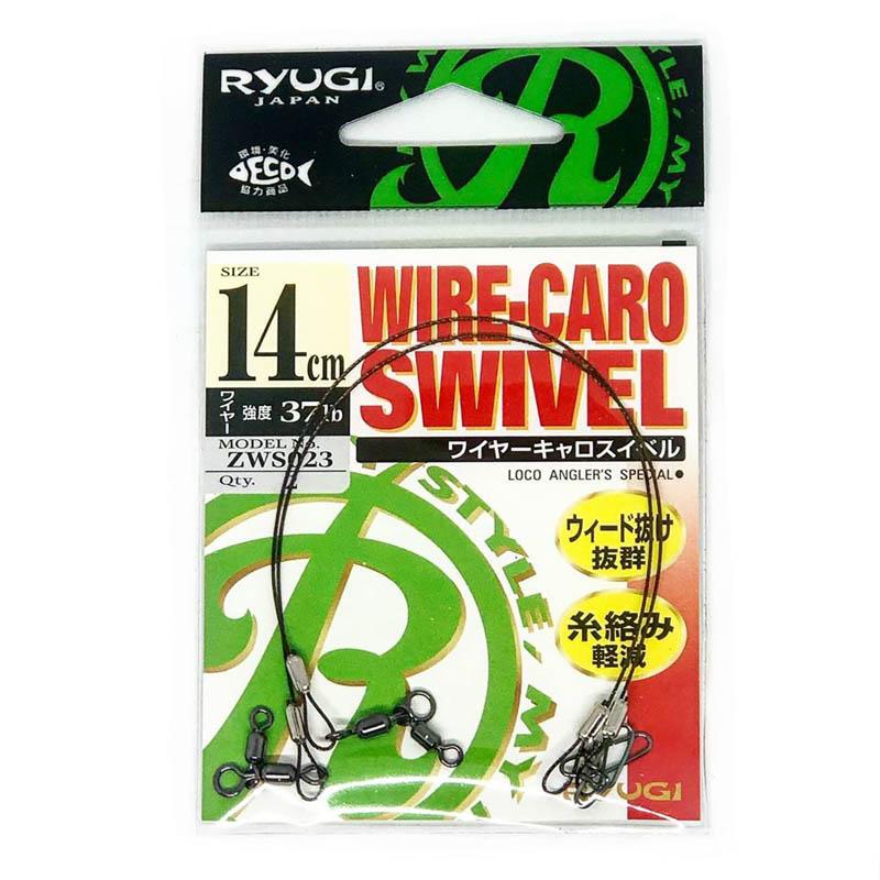 RYUGI Hooks Wire Caro Swivel 2pk - 10cm-14cm-18cm - Carolina Fishing Tackle LLC