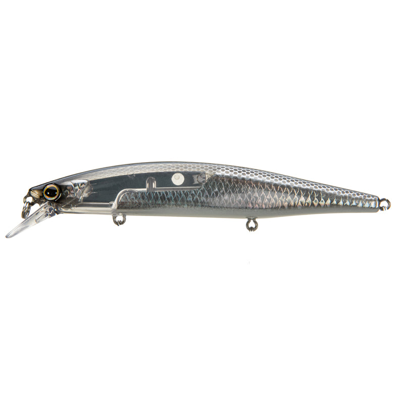 Shimano World Minnow WM-115SP FlashBoost Jerkbait - Black Gold-Black SV-Blue SV-Chart Head-Chart SV-Clown-Pink Smelt-Salangidae-Ghost Ayu - Carolina Fishing Tackle LLC