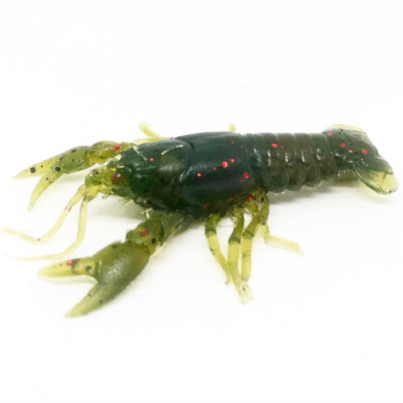 Huddleston Unrigged Huddle Bug 3pk Soft Creature Baits - Mud Bug Hand Painted-Brown Purple Hand Painted-Watermelon Black Red Flake Solid Injected-Smoke on the Water Hand Painted-Purple Haze Hand Painted-Green Pumpkin Hand Painted - Carolina Fishing Tackle LLC