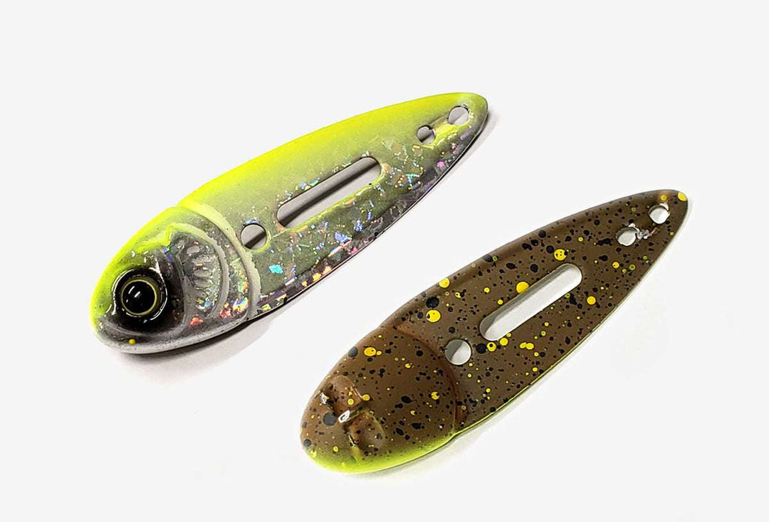 KAESU KUNAI Blade Baits - #01 Red Craw / 1/4 oz-#01 Red Craw / 3/8 oz-#02 Wakasagi / 1/4 oz-#02 Wakasagi / 3/8 oz-#03 Bluegill / 1/4 oz-#03 Bluegill / 3/8 oz-#05 Crown / 1/4 oz-#05 Crown / 3/8 oz-#08 HS Flash Chart (Hide and Seek) / 1/4 oz-#08 HS Flash Chart (Hide and Seek) / 3/8 oz - Carolina Fishing Tackle LLC