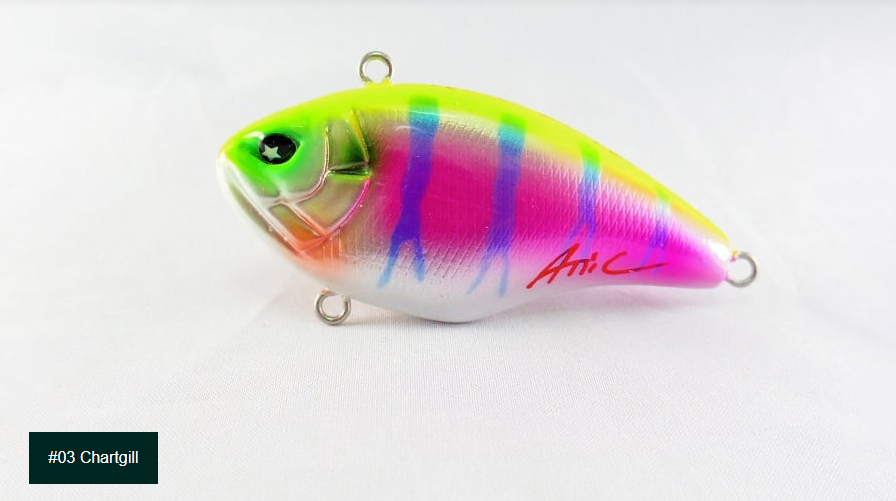 ATTIC Lures Water Leaf 65FS - #01 Natural Gill-#03 Chartreuse Gill-#09 Natural Pro Blue-#10 Smelt-#11 Brown Claw - Carolina Fishing Tackle LLC