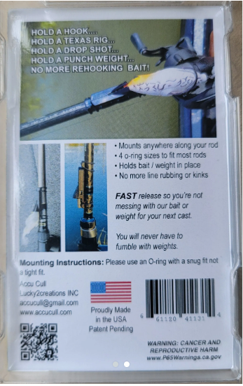 Accu-Cull All-N-ONE Mini Dropshot Bait Weight Holder - Default Title - Carolina Fishing Tackle LLC