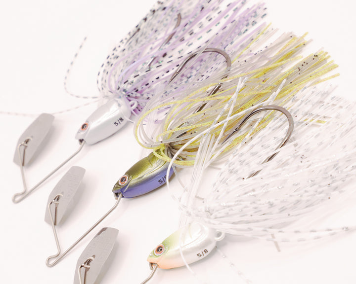 Bass Puzzle Grass Piece Flex - G03 White Shad / 5/8oz-G14 MS Smoke Shade / 5/8oz-G02 Violet Gill / 5/8oz - Carolina Fishing Tackle LLC