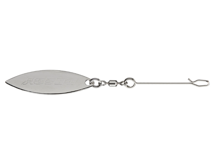 DECOY Trailer Silver Blade with Leader 2pk - #3.5 / Willow Blade-#3 / Willow Blade-#4 / Colorado Blade-#2 / Willow Blade-#3 / Colorado Blade - Carolina Fishing Tackle LLC