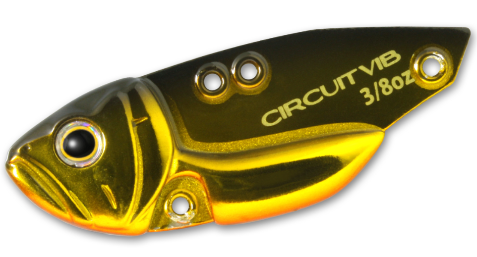 Deps 1/2oz CIRCUIT VIB Blade Baits - #01 Bluegill-#02 Red Gill-#03 Mustard Gill-#09 Young Gill-#10 Metal Ayu-#12 Pink Back-#14 Blue Black Claw-#13 Japanese Craw-#06 Wakasagi-#07 Black Gold - Carolina Fishing Tackle LLC