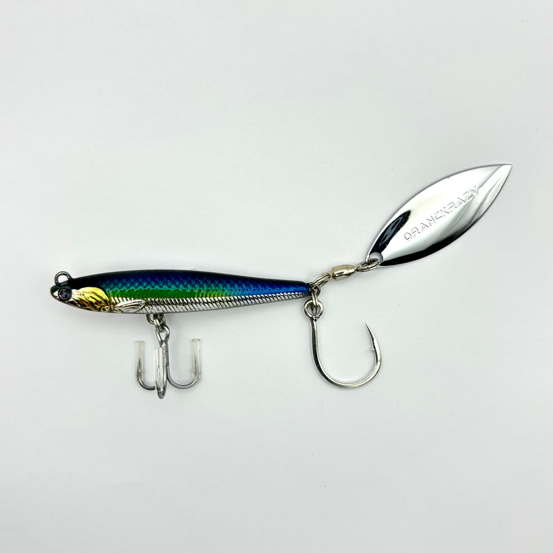 DRANCKRAZY Stail Spin Tail Jig - #01 Katakuchi-#02 Purple K-#03 Gold K-#05 BC Belly - Carolina Fishing Tackle LLC