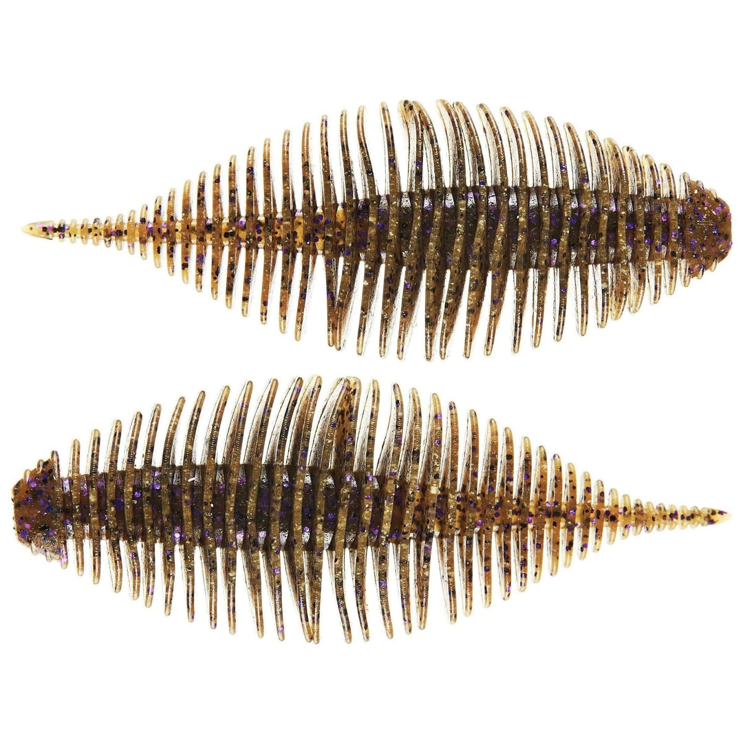 Geecrack 3.8” Bellows Gill 5pk Soft Baits - HoneyDew-