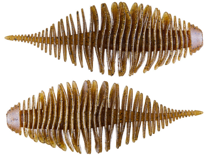 Geecrack 3.8” Bellows Gill 5pk Soft Baits - HoneyDew-