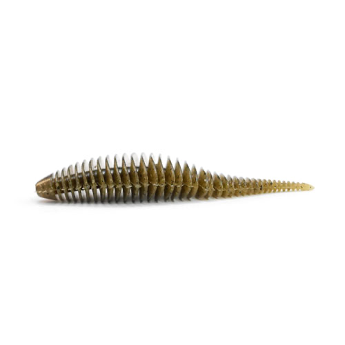 Geecrack 3.8” Bellows Gill 5pk Soft Baits - HoneyDew-
