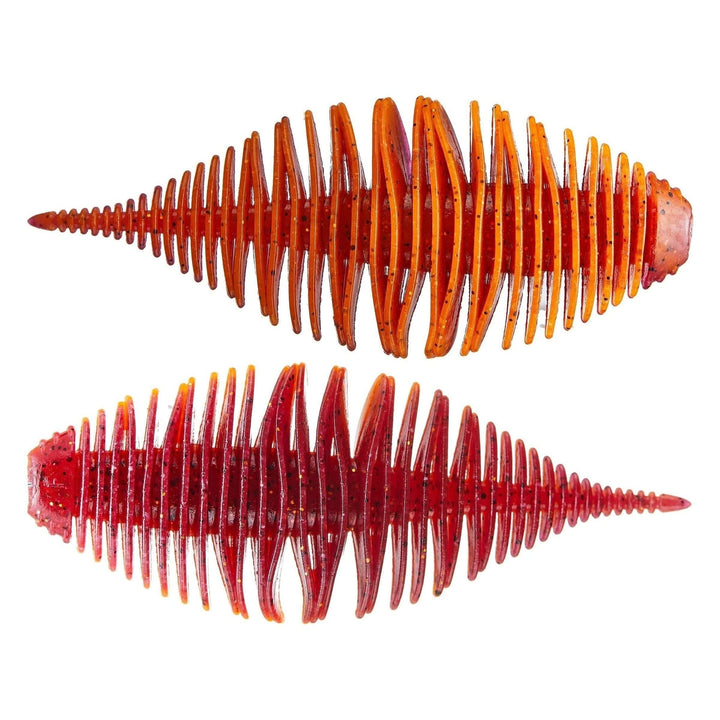 Geecrack 3.8” Bellows Gill 5pk Soft Baits - HoneyDew-