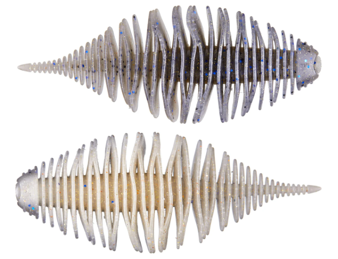 Geecrack 3.8” Bellows Gill 5pk Soft Baits - HoneyDew-#LV Solar Flare-AJ's Spicy Avocado-Green Pumpkin-Bug Bomb-Sunburned WM Gill-AJ’s Juice-Bluegill-Green Pumpkin Blue-Flash Gill - Carolina Fishing Tackle LLC