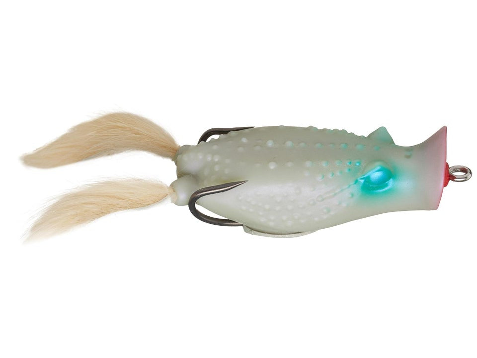 Deps Buster-K Frogs Topwater Soft Bait - #10 Bloody Glow-#00 Silver Crusher-#01 Jet Black-#05 Albino Pepper-#08 Angola Python-#09 Moss Green Toad-#11 Visible Black-#13 Visible Green-#06 Swampster - Carolina Fishing Tackle LLC