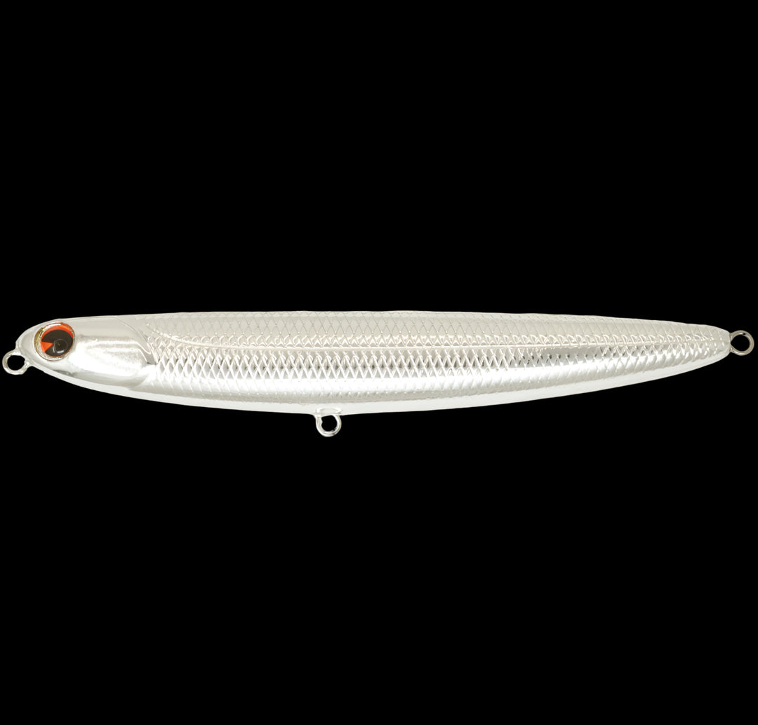 Ima Skimmer Walking Bait - #104 Chartreuse Shad-#109 Ghost Minnow-#135 Bone-#153 Blue Back Herring-#185 Chrome-#188 Ghost Chartreuse Herring-#191 Real Ghost Shad - Carolina Fishing Tackle LLC