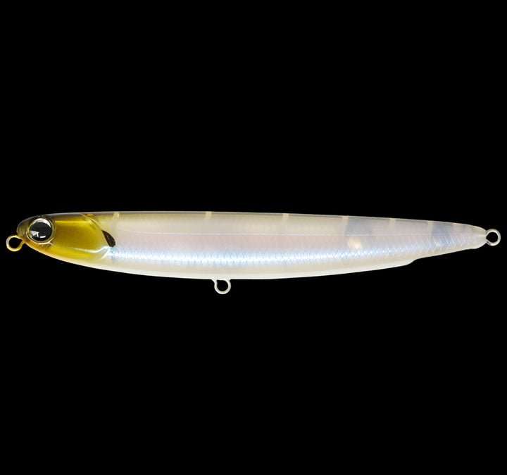 Ima Skimmer Walking Bait - #104 Chartreuse Shad-#109 Ghost Minnow-#135 Bone-#153 Blue Back Herring-#185 Chrome-#188 Ghost Chartreuse Herring-#191 Real Ghost Shad - Carolina Fishing Tackle LLC
