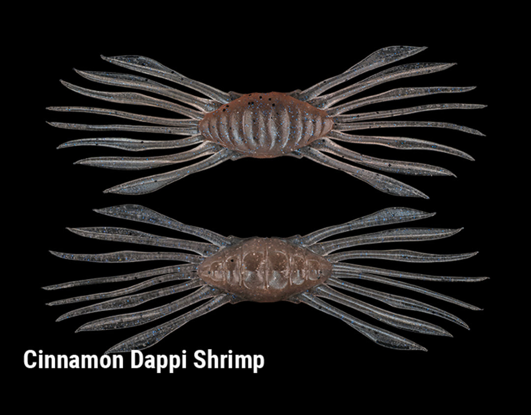 Jackall Drift Crab 45 - Mimic Shrimp-Cinnamon Dappi Shrimp-Spawn Gill-Green Pumpkin Chart - Carolina Fishing Tackle LLC