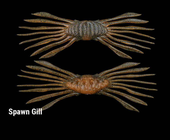 Jackall Drift Crab 45 - Mimic Shrimp-Cinnamon Dappi Shrimp-Spawn Gill-Green Pumpkin Chart - Carolina Fishing Tackle LLC
