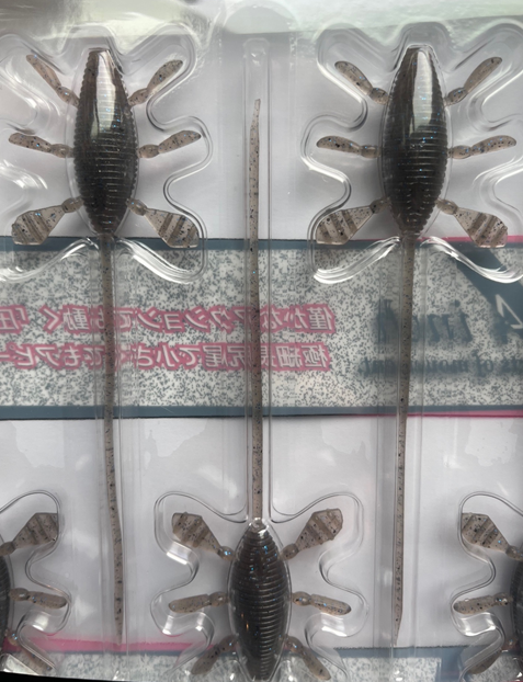 NEW Abyss Hakua 5.4" Worm - Shrimp &amp; Crab Punch-Crial Ruby-Natural Bait-Noike Gill-Fallen Leaf Crayfish-Watermelon - Carolina Fishing Tackle LLC