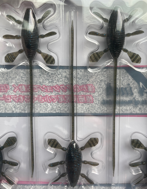 NEW Abyss Hakua 5.4" Worm - Shrimp &amp; Crab Punch-Crial Ruby-Natural Bait-Noike Gill-Fallen Leaf Crayfish-Watermelon - Carolina Fishing Tackle LLC