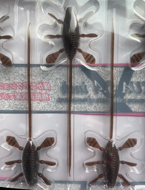 NEW Abyss Hakua 5.4" Worm - Shrimp & Crab Punch-Crial Ruby-Natural Bait-Noike Gill-Fallen Leaf Crayfish-Watermelon - Carolina Fishing Tackle LLC