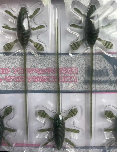 NEW Abyss Hakua 5.4" Worm - Shrimp & Crab Punch-Crial Ruby-Natural Bait-Noike Gill-Fallen Leaf Crayfish-Watermelon - Carolina Fishing Tackle LLC