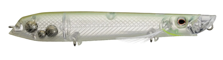 NEW Teckel Slashkicker Walking Bait - #006 Threadfin Shad-#007 Clear Ice-#008 Lime Ice-#010 Bone-#011 Chrome - Carolina Fishing Tackle LLC