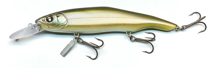 Nishine Lure Works Erie 115MD Jerkbait - BPB Smelt-Ghost Smelt-Hologram Smelt-Yellow Perch - Carolina Fishing Tackle LLC