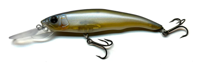Nishine Lure Works Erie 95MD Jerkbait - BPB Smelt-Ghost Smelt-Hologram Smelt-Yellow Perch - Carolina Fishing Tackle LLC