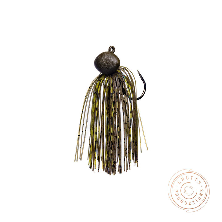 Omerta Tackle Co. Series II Football Jig - 3/4 oz / Blue Craw-1/2 oz / Blue Craw-3/4 oz / Burnt Craw-3/4 oz / Pale Perch-3/4 oz / Onyx-3/4 oz / Rootbeer Craw-3/4 oz / Emerald Craw-3/4 oz / Molten Craw-1/2 oz / Burnt Craw-1/2 oz / Pale Perch - Carolina Fishing Tackle LLC