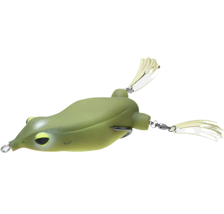 Teckel Lures Honker Frogs - #001B Color Me-#003B Black Blue-#005B Camo-#008B Lemon Lime-#016B Grey Camo-#028B Snakehead-#014B Mattcha Cream - Carolina Fishing Tackle LLC