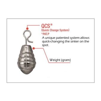 Varivas TG Tungsten Grenade Quick Changer - 5g (3/16 oz)-3.5g (1/8 oz) - Carolina Fishing Tackle LLC