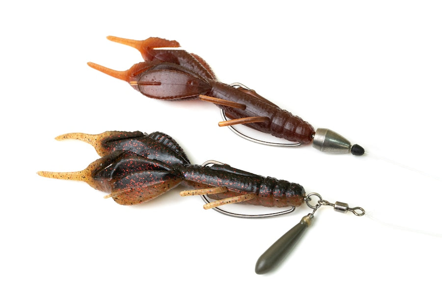 KAESU 3.6" Lop Hog 7pk Soft Creature Bait - #01 Green Pumpkin Pepper-#03 Scuppernong-#14 California420-#15 Black Light-#16 Alabama Craw - Carolina Fishing Tackle LLC